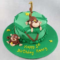 Jungle - Monkey Jungle Cake (D,V)